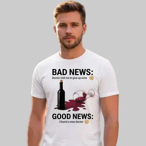 Bad News Good News Wine Lover Graphic Tee