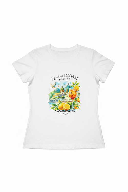 Amalfi Coast Tee Unfolded White Background