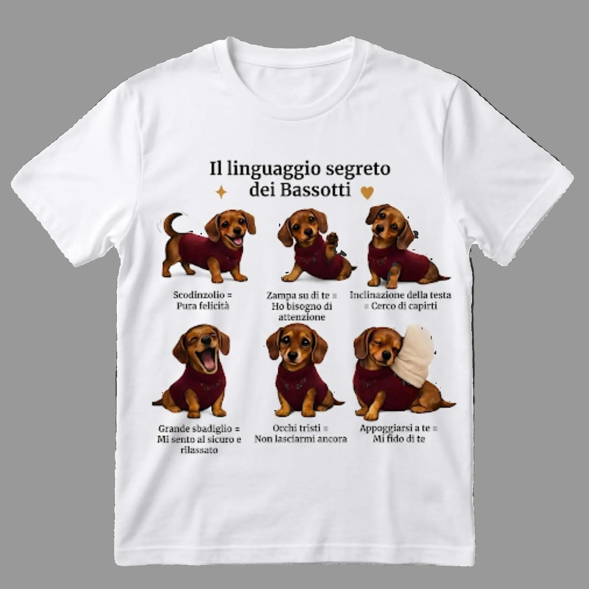 Il Linguaggio Segreto dei Bassotti Graphic Tee