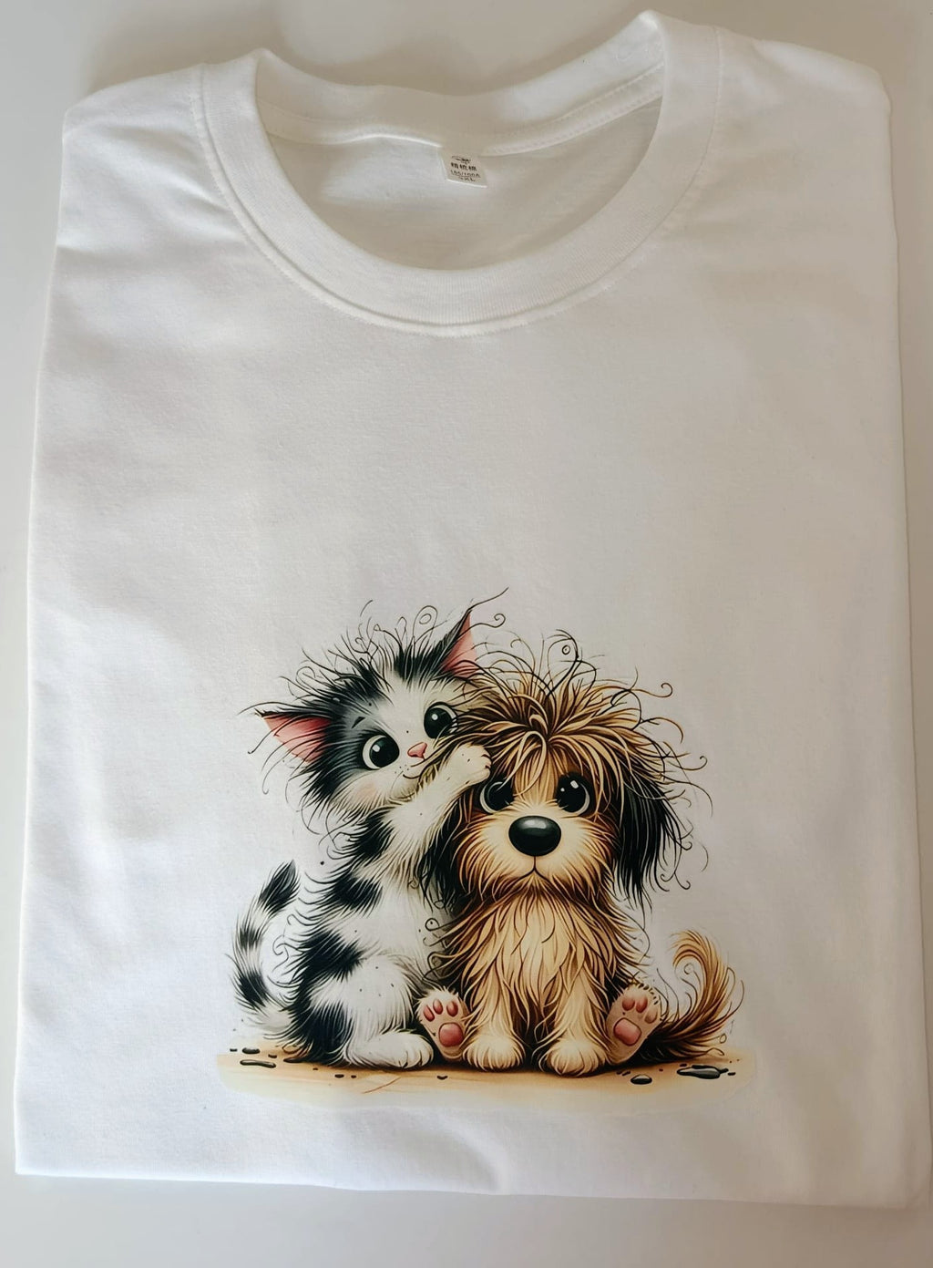 Cat and Dog Best Friends Graphic Tee