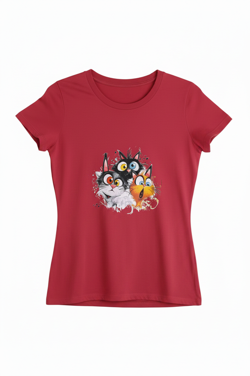 Crazy Cats Tee Hanging Shape No Hanger