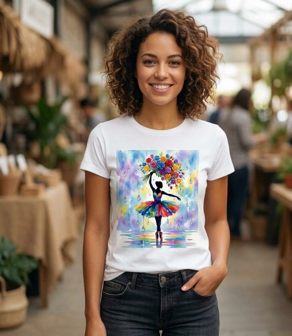 Dance with Flowers Graphic Tee