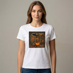 T-shirt Halloween con Zucca e Porta Misteriosa