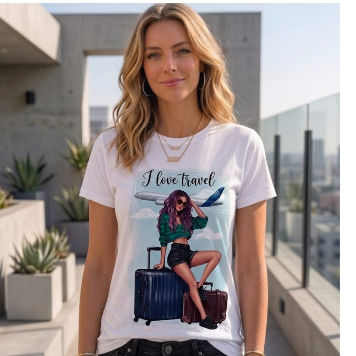 I Love Travel Graphic Tee
