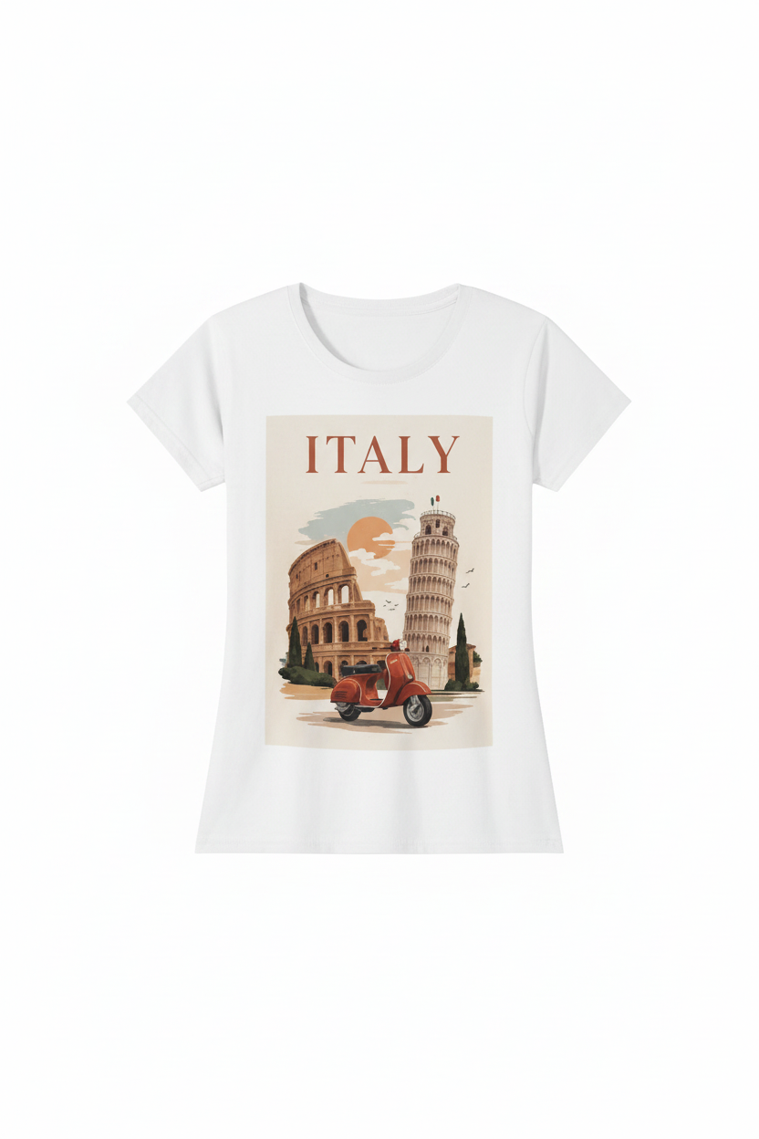 Italy Graphic Tee Front