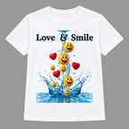 Maglietta Love & Smile senza modella