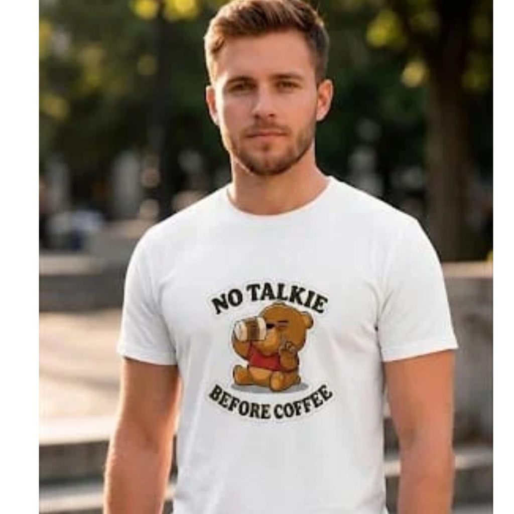 No Talkie Before Coffee Graphic Tee