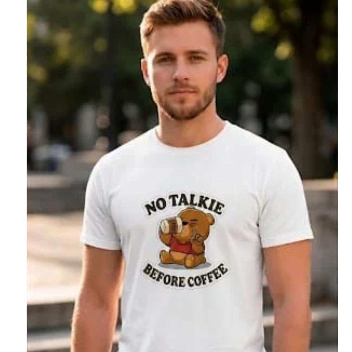 No Talkie Before Coffee Graphic Tee