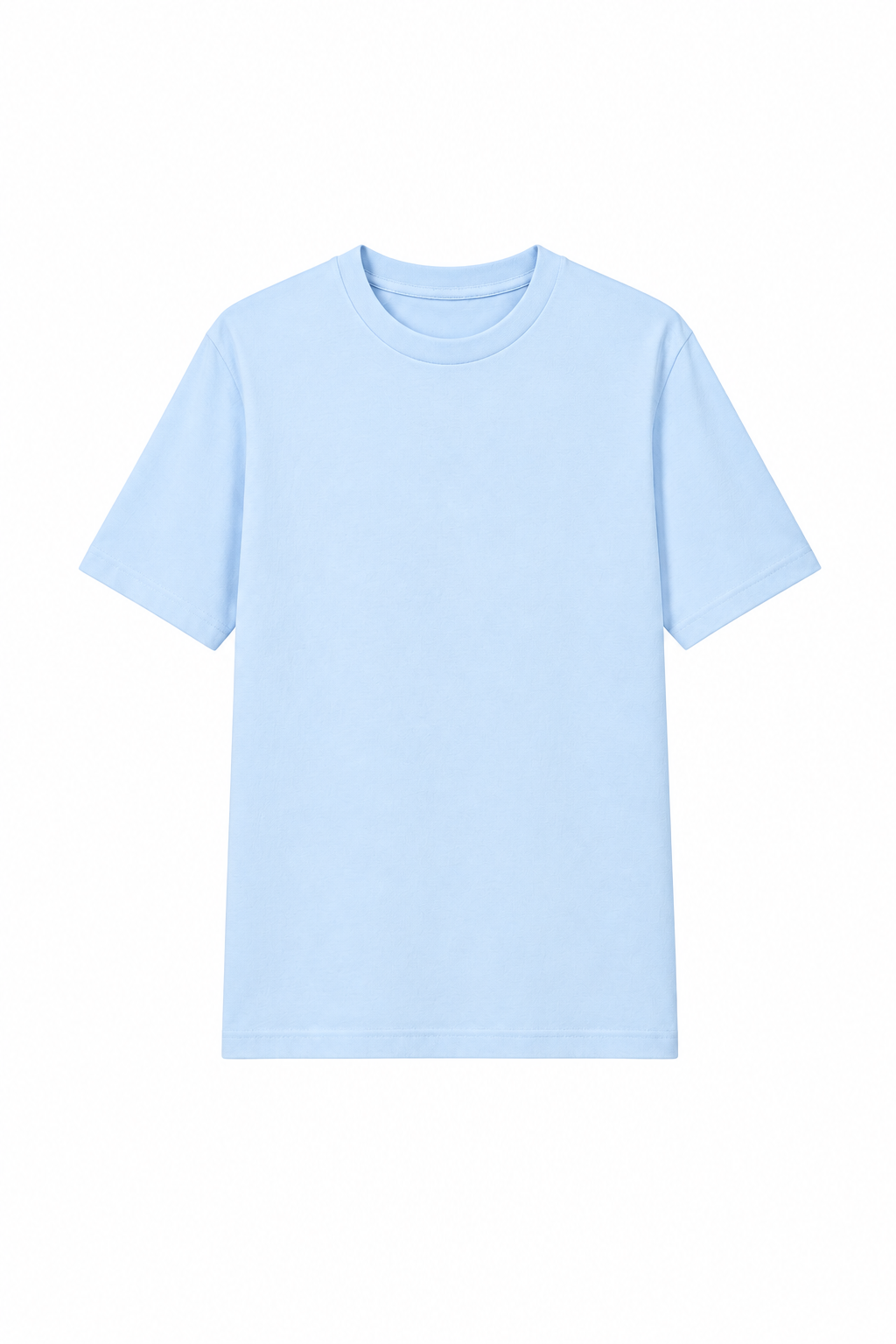 Plain light blue T-shirt product image