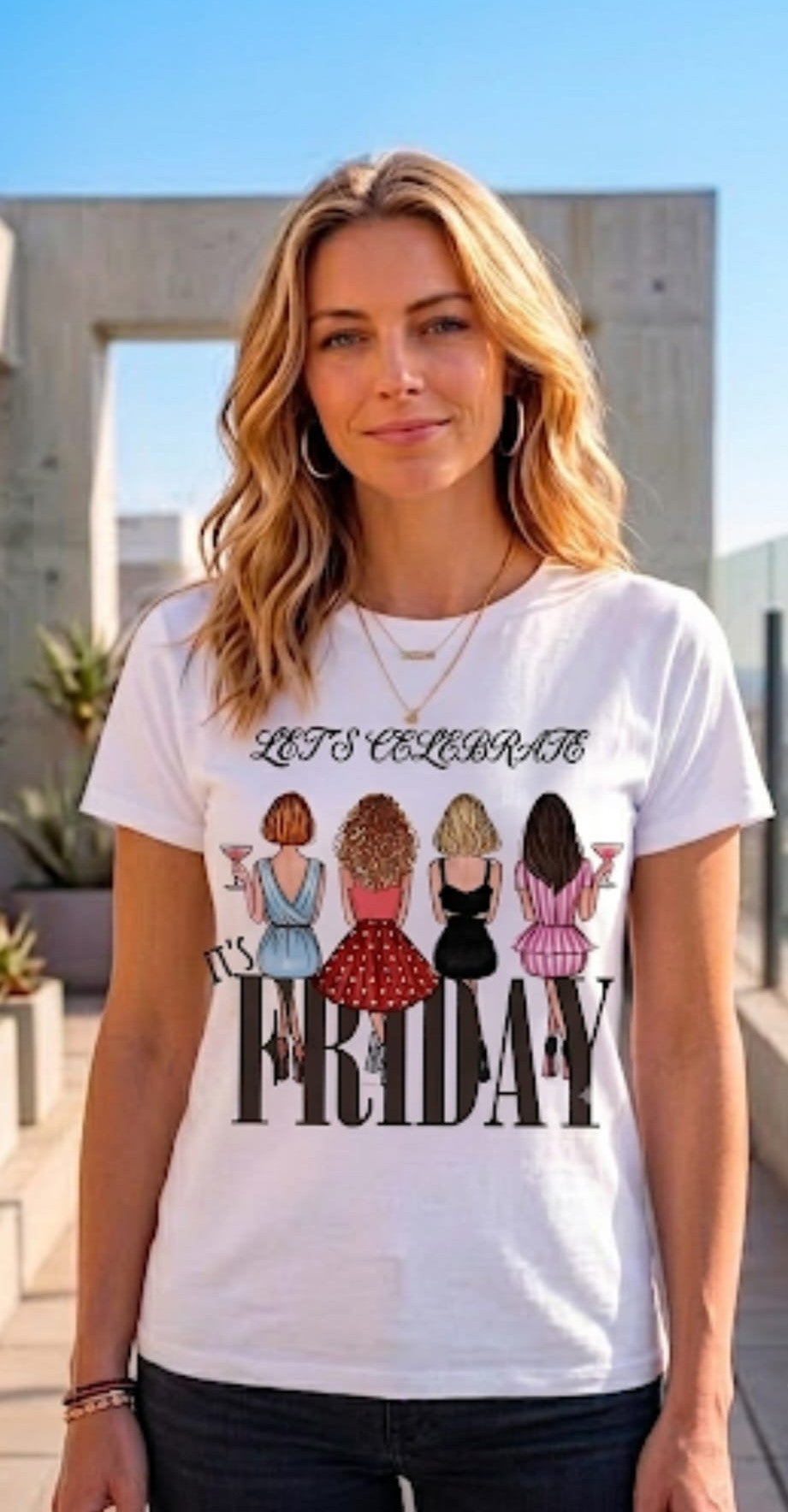 It's Friday Let's Celebrate Graphic Tee