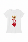 Queen of Hearts T-Shirt Front Flat Lay