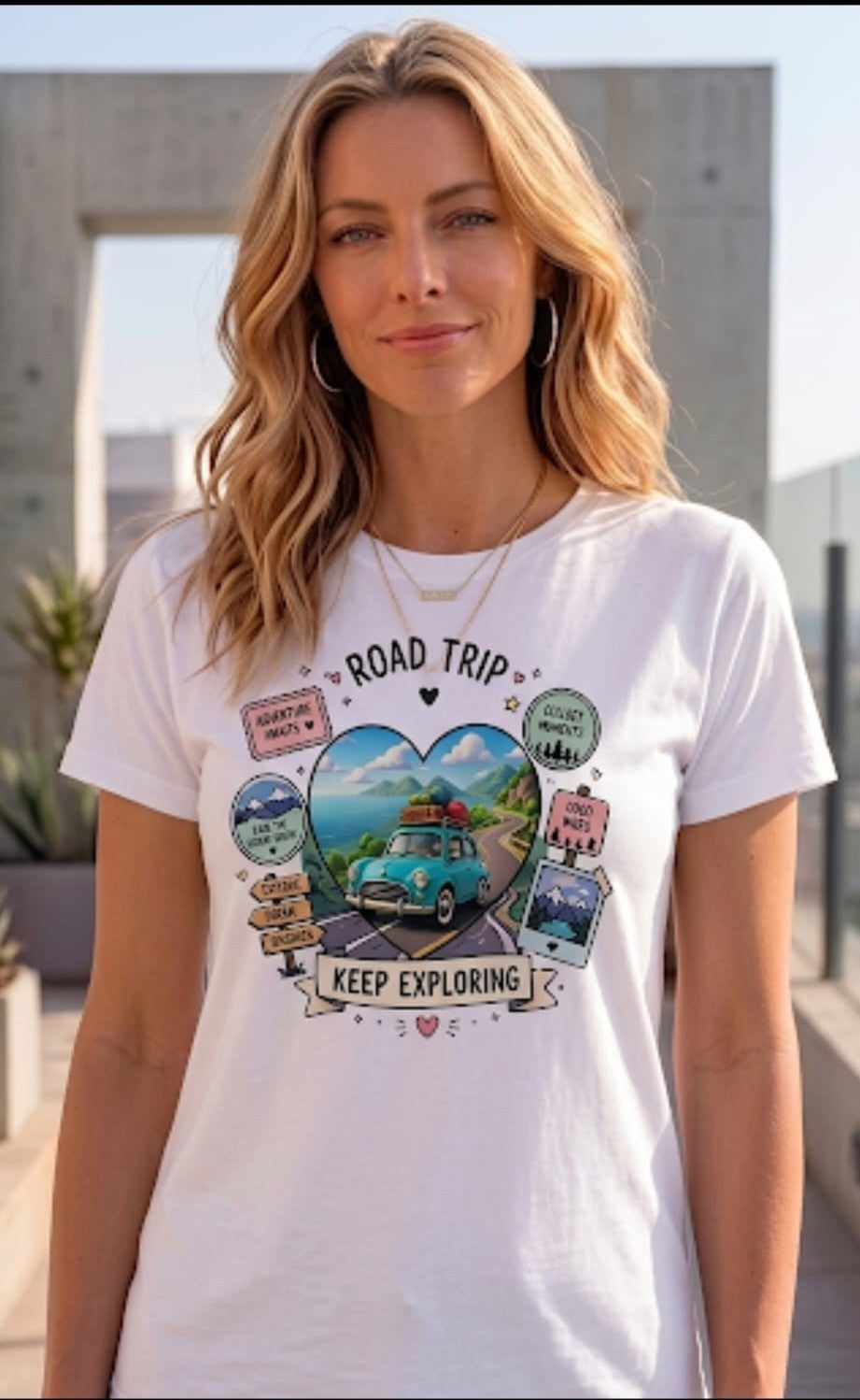 Road Trip Keep Exploring Graphic Tee