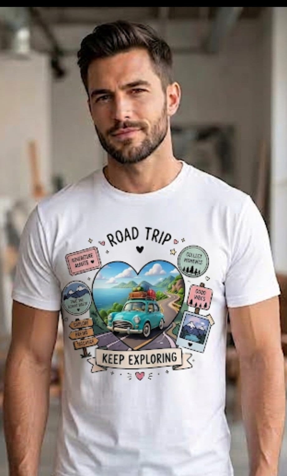 Road Trip Keep Exploring Graphic Tee