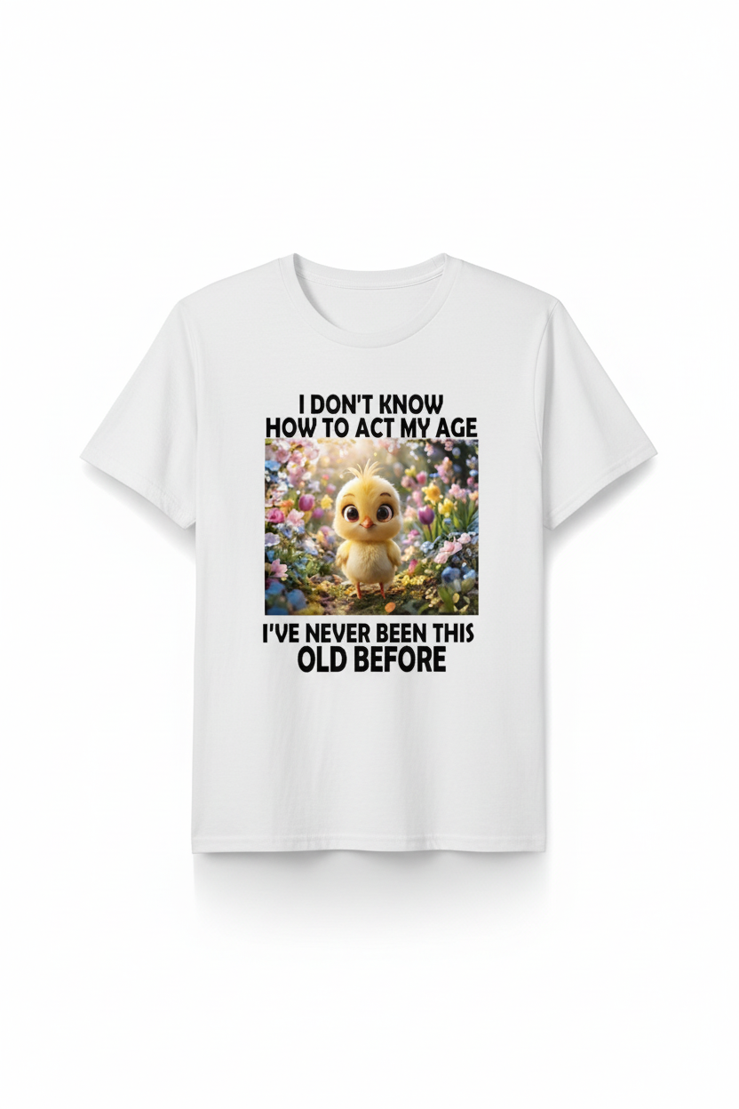 T-shirt bianca senza modella